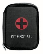 Black Military Zipper First Aid Kit